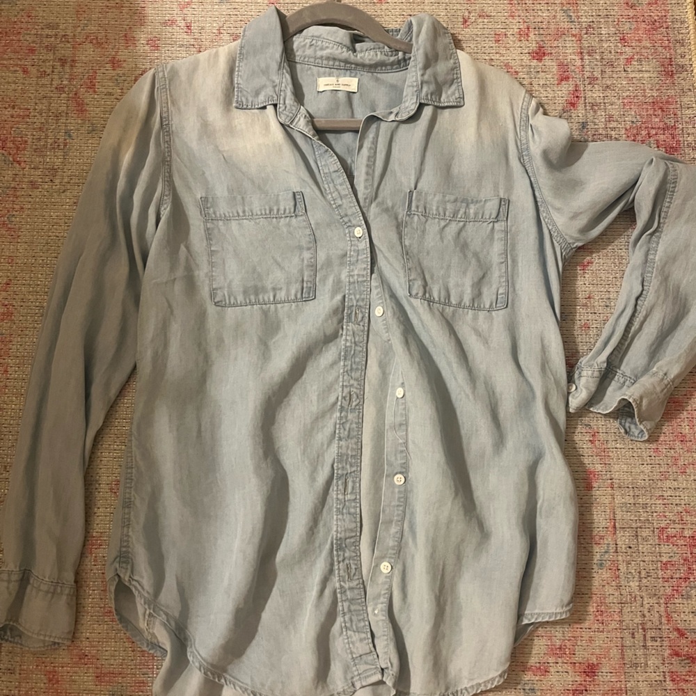 Button up denim shirt